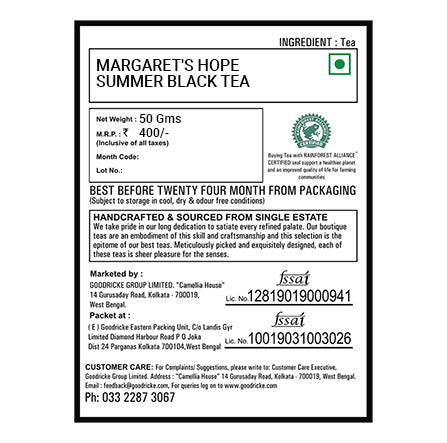 Margaret's Hope Summer Black Tea 2022 – 50gm