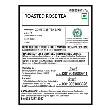 Roasted Rose Tea, 25 Tea Bags