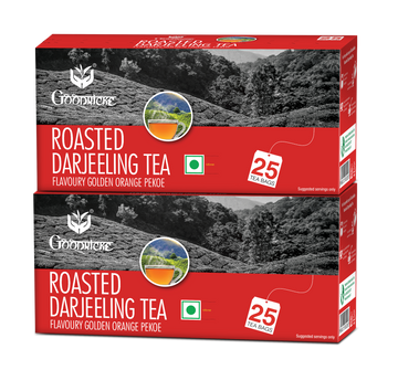 Roasted Darjeeling Tea, 25 Tea bags (Pack of 2)