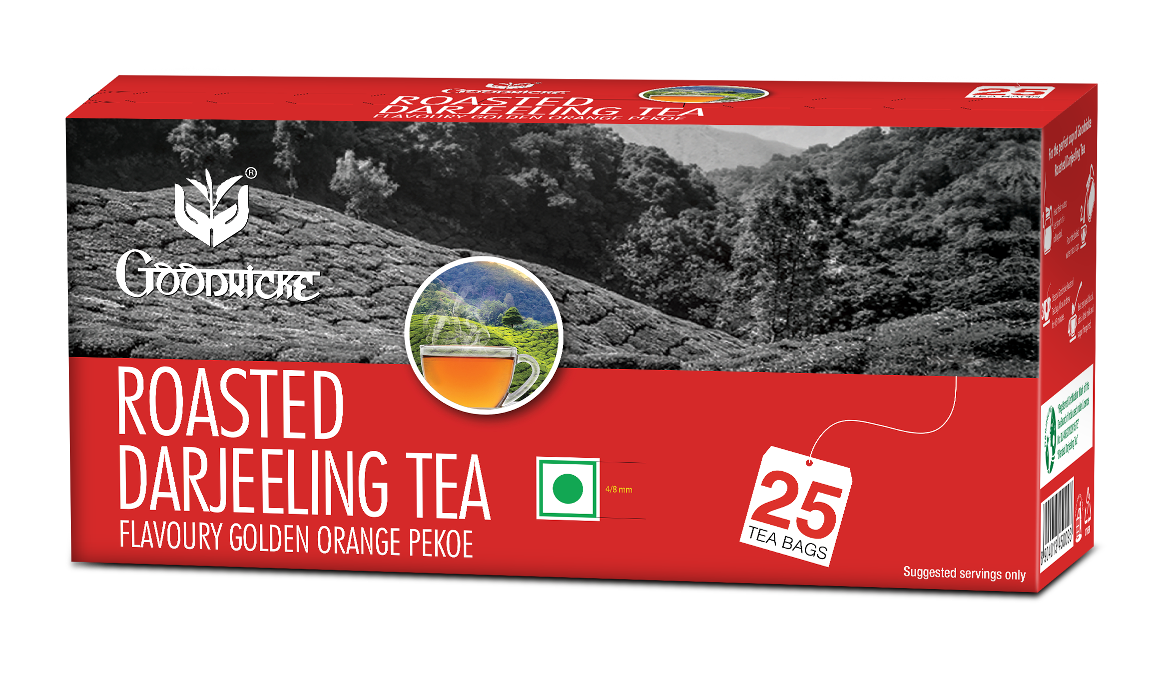 Roasted Darjeeling Tea, 25 Tea bags (Pack of 2)