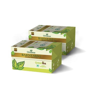 Barnesbeg 25 Tea Bags Organic Darjeeling Green Tea (Pack of 2)