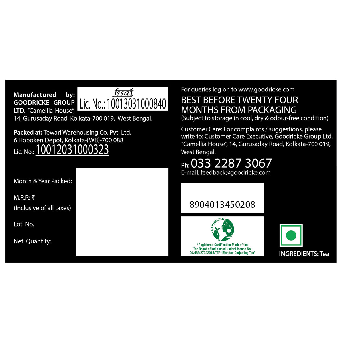 Castleton Tea - Buy Castleton Vintage Darjeeling Tea Online